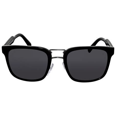 Prada Rectangular Black Sunglasses 14TS 1AB5S0 53